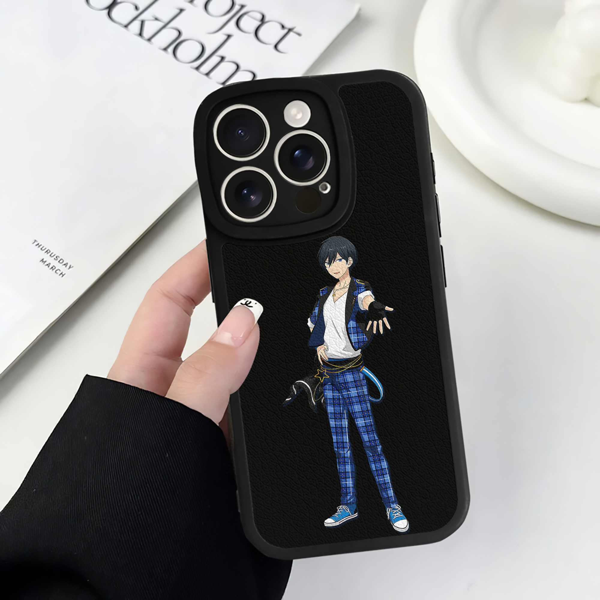 （画像用） あんさんぶるスターズ! Ensemble Stars 【iPhone 16シリーズ対応】シリコンスマホケース（レザー調） 材質：シリコン
